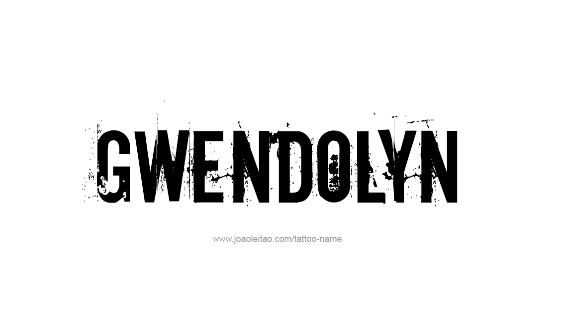 Tattoo Design Name Gwendolyn   