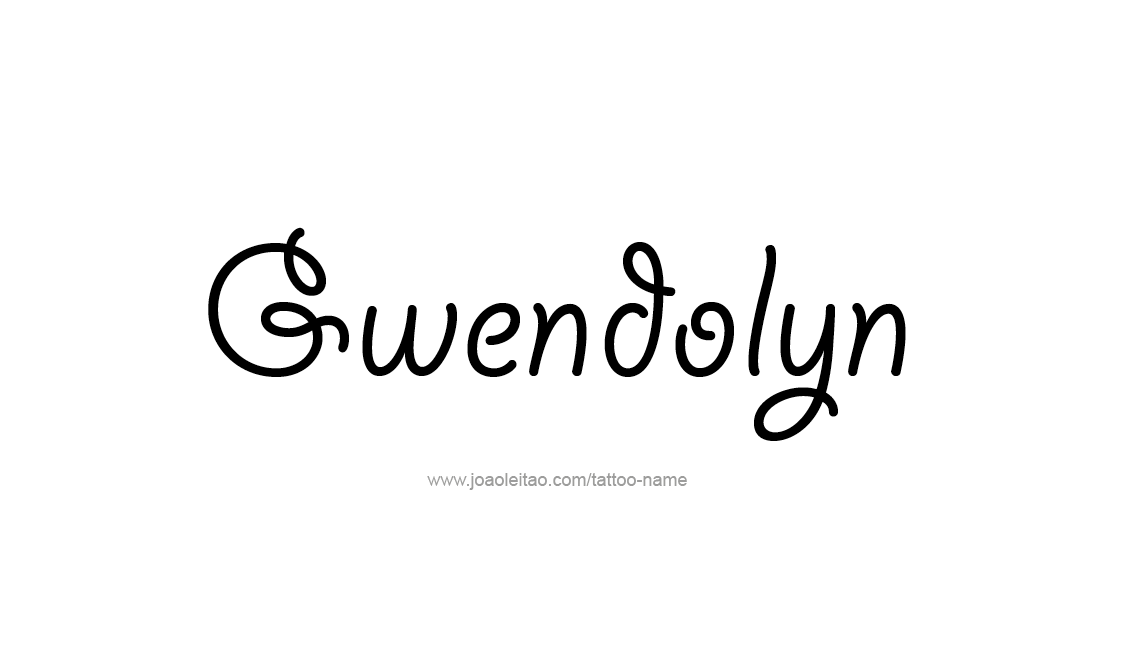 Tattoo Design Name Gwendolyn   