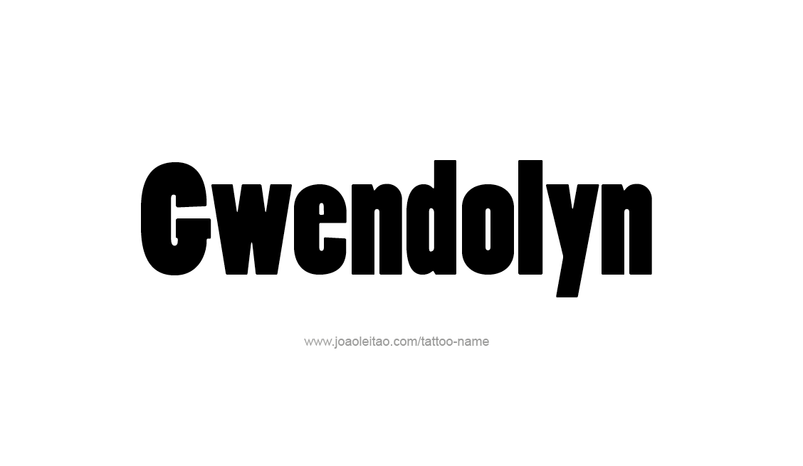 Tattoo Design Name Gwendolyn   