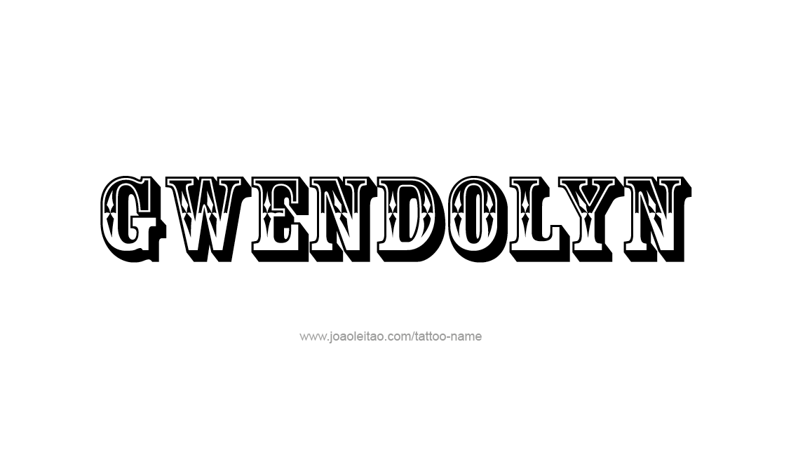 Tattoo Design Name Gwendolyn   