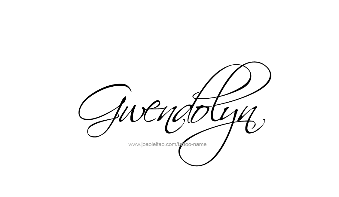 Tattoo Design Name Gwendolyn   