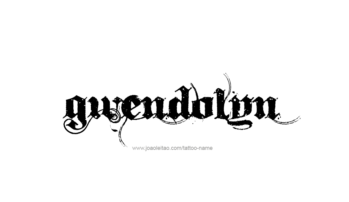 Tattoo Design Name Gwendolyn   