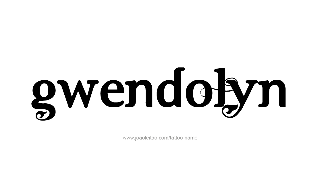 Tattoo Design Name Gwendolyn   