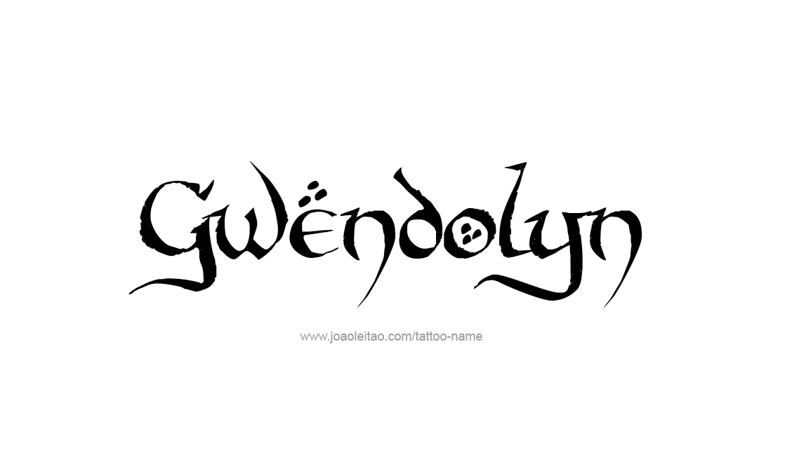 Tattoo Design Name Gwendolyn   