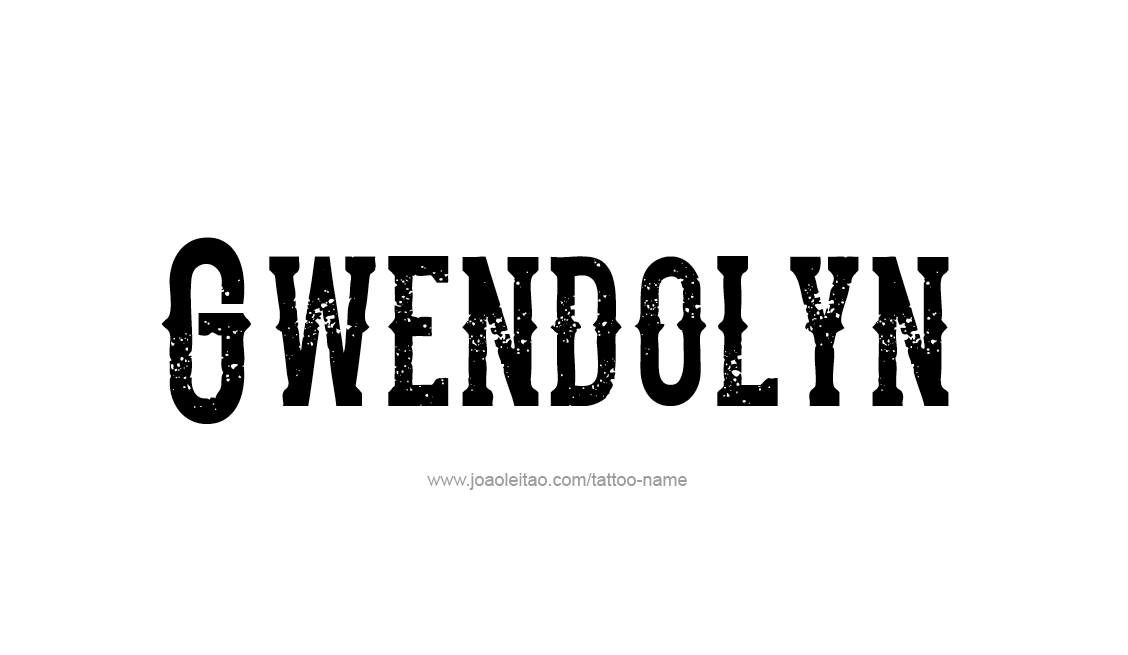 Tattoo Design Name Gwendolyn   