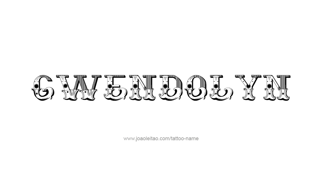 Tattoo Design Name Gwendolyn   