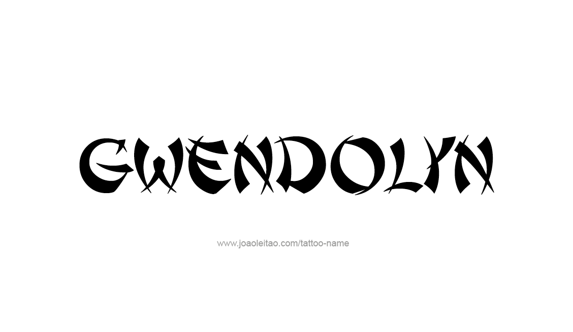 Tattoo Design Name Gwendolyn   