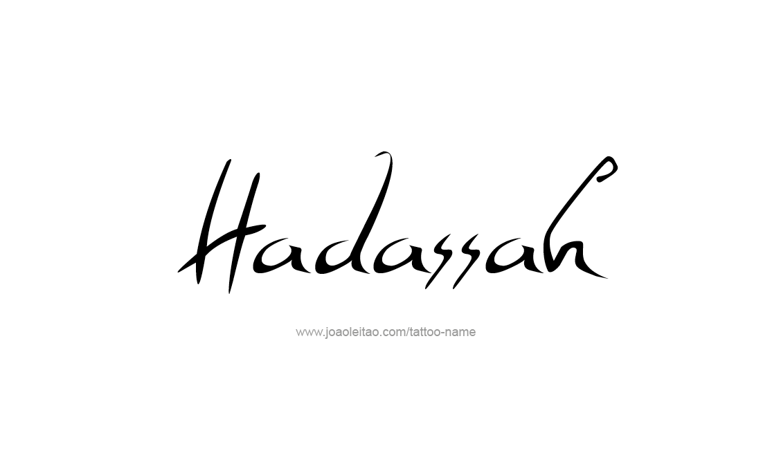 Tattoo Design Name Hadassah   