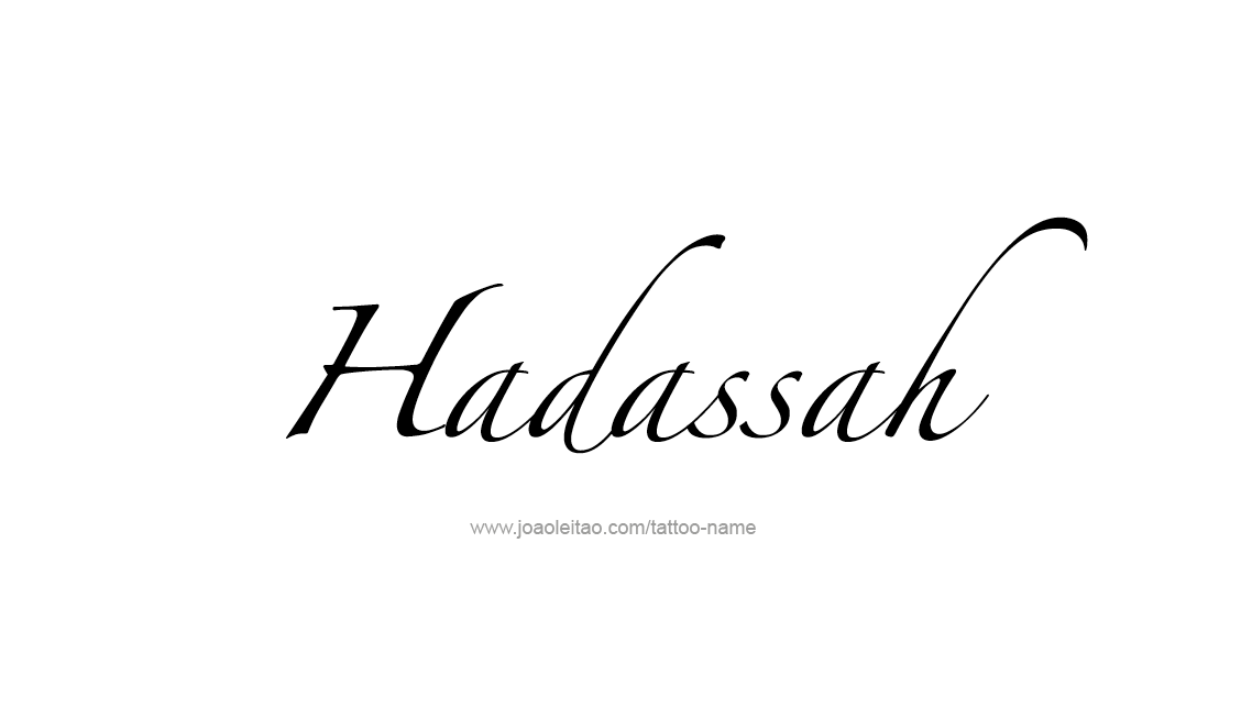 Tattoo Design Name Hadassah   