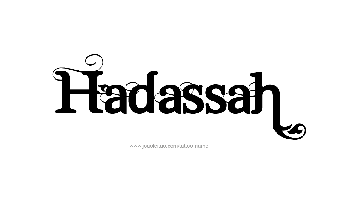 Tattoo Design Name Hadassah   