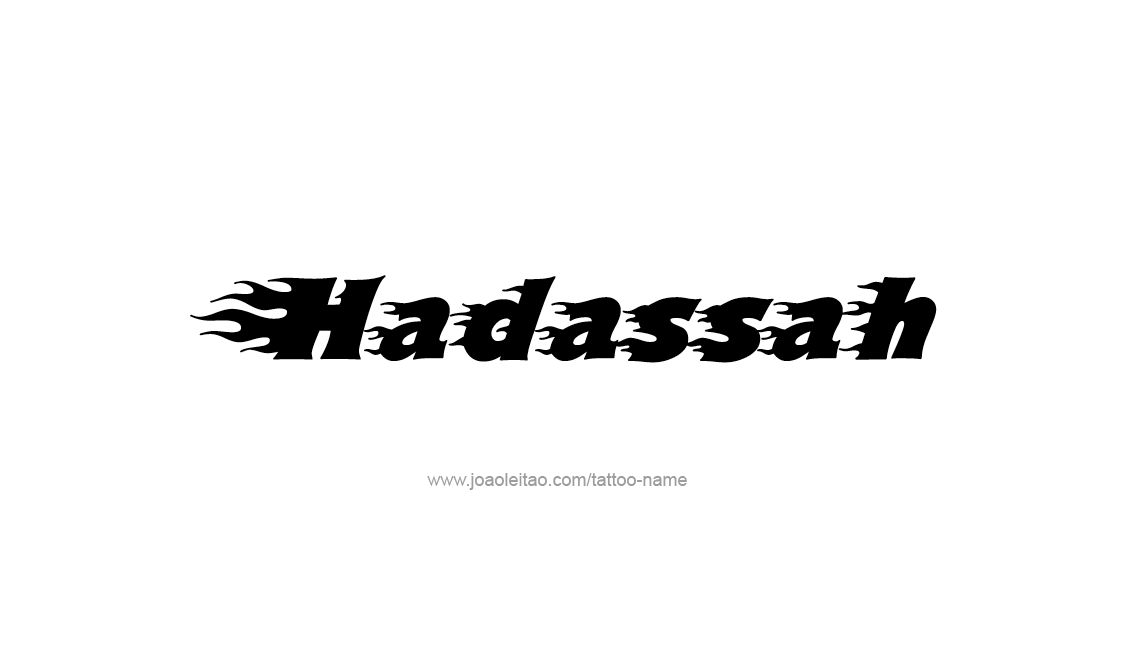 Tattoo Design Name Hadassah   