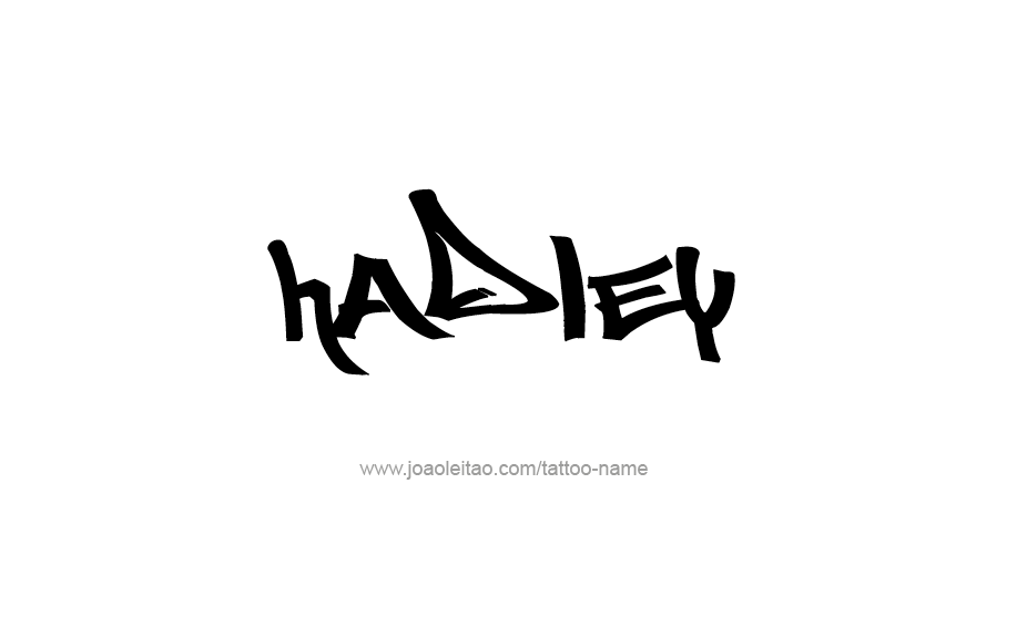 Tattoo Design Name Hadley   