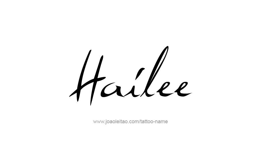 Tattoo Design Name Hailee   