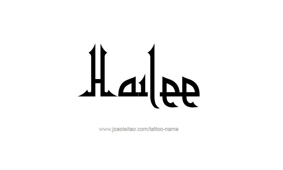 Tattoo Design Name Hailee   