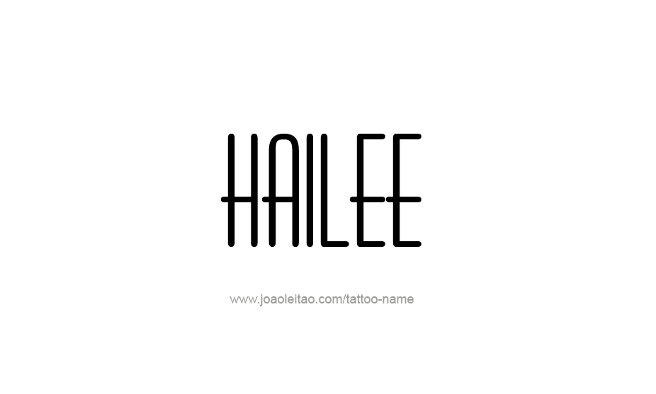 Tattoo Design Name Hailee   