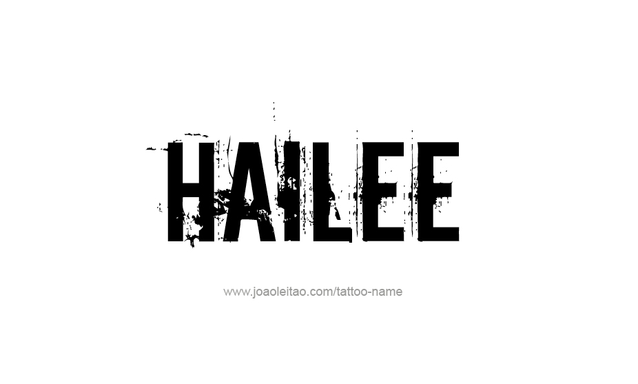 Tattoo Design Name Hailee   