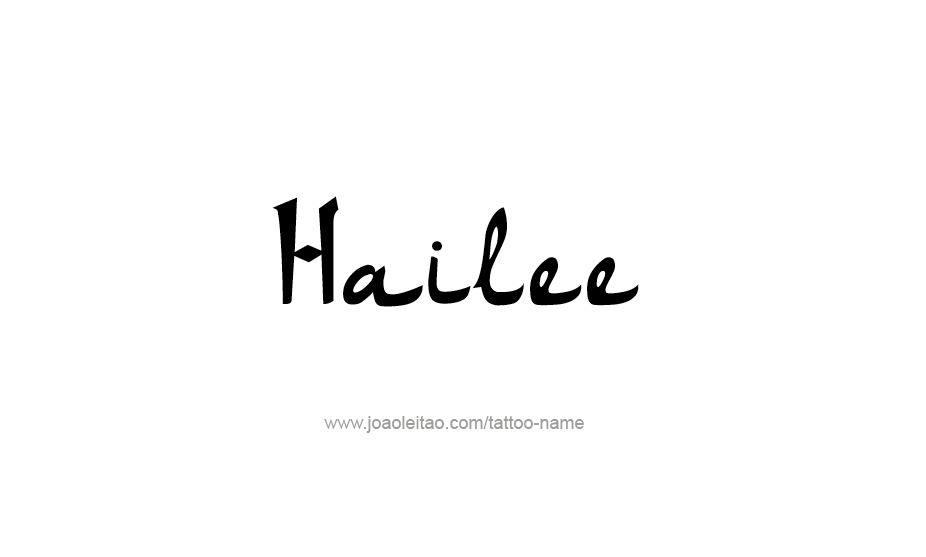 Tattoo Design Name Hailee   