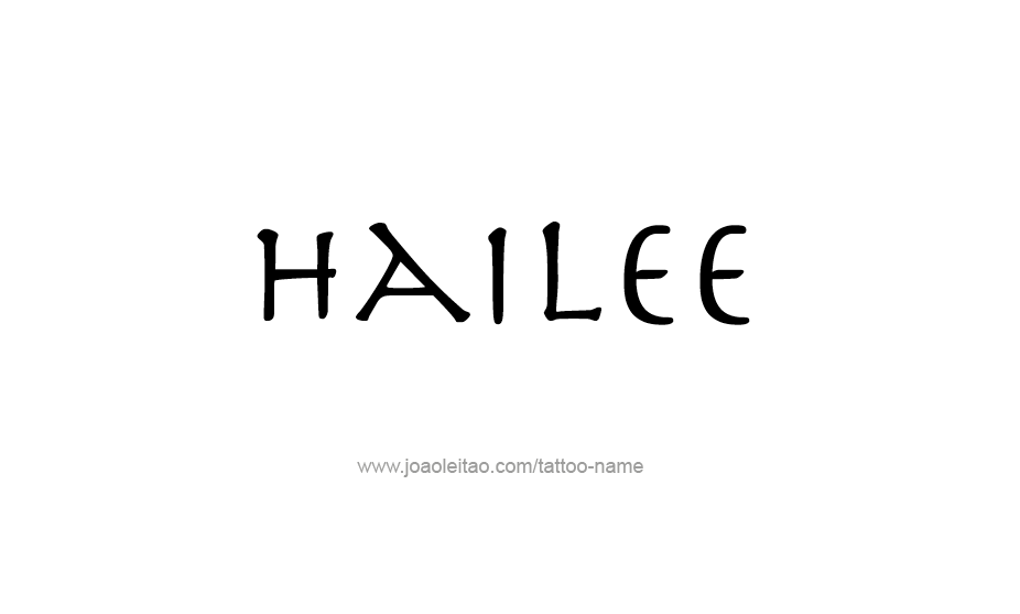 Tattoo Design Name Hailee   