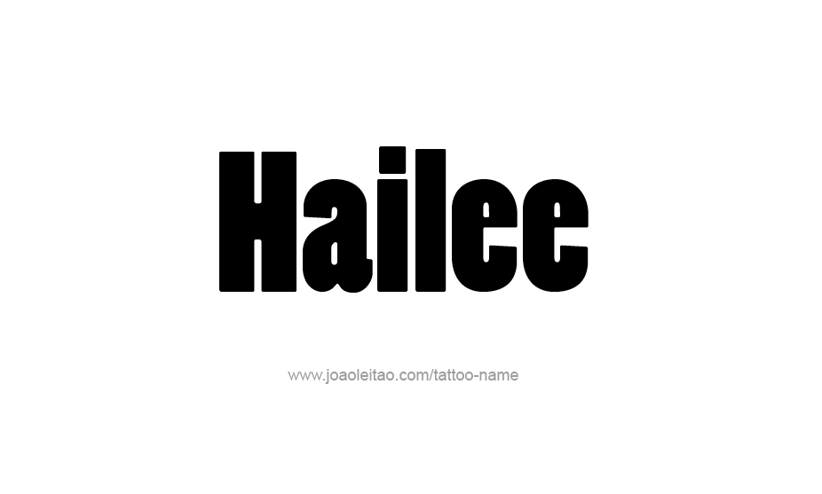 Tattoo Design Name Hailee   