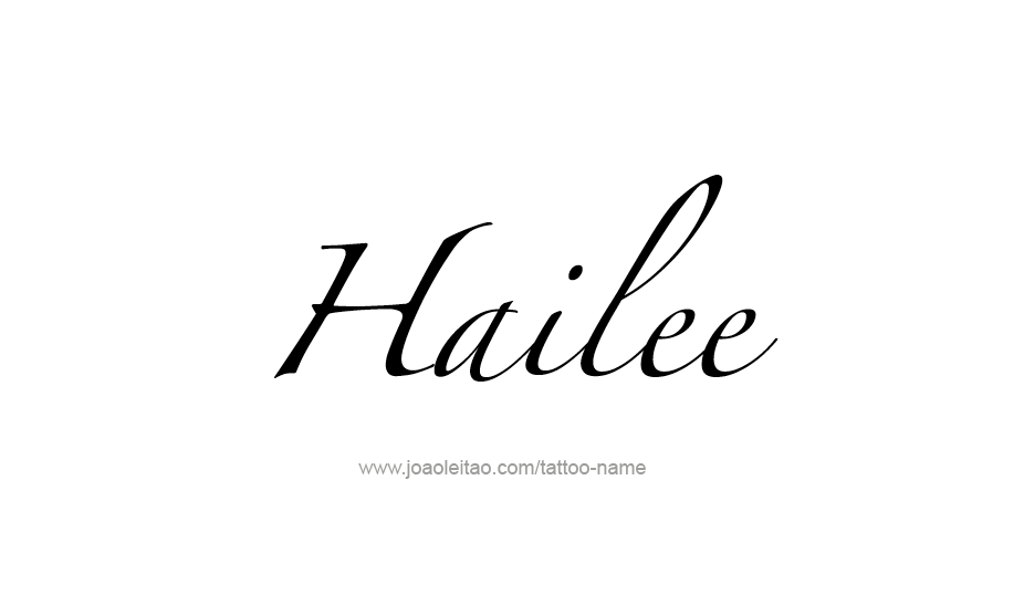 Tattoo Design Name Hailee   