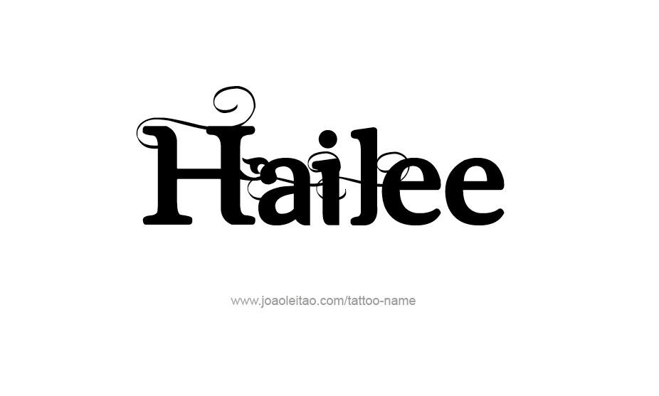 Tattoo Design Name Hailee   