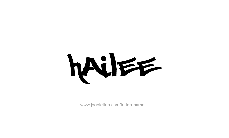 Tattoo Design Name Hailee   