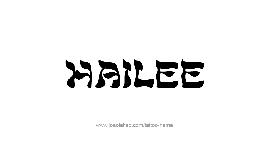 Tattoo Design Name Hailee   