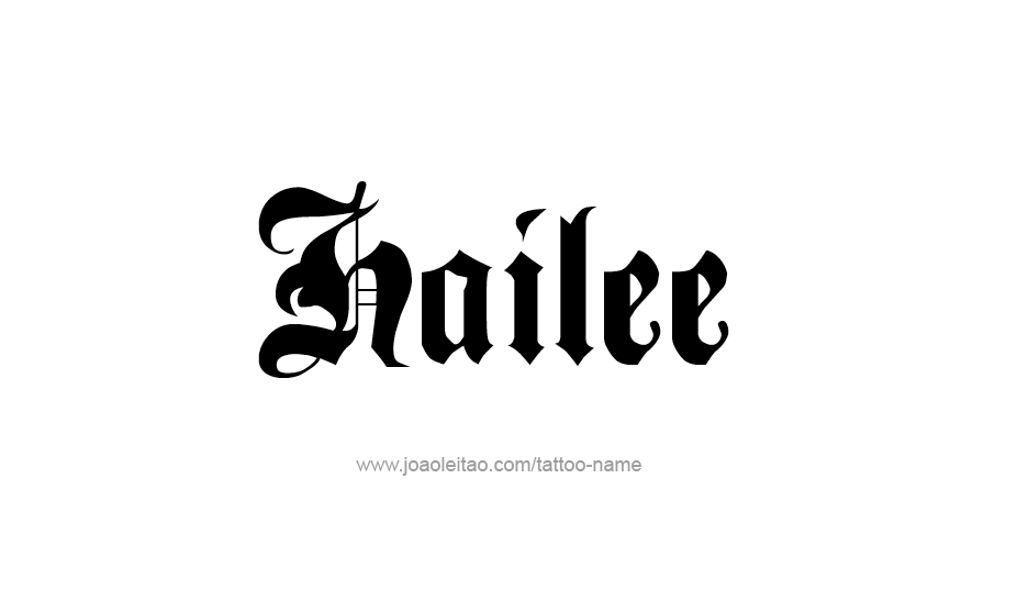 Tattoo Design Name Hailee   