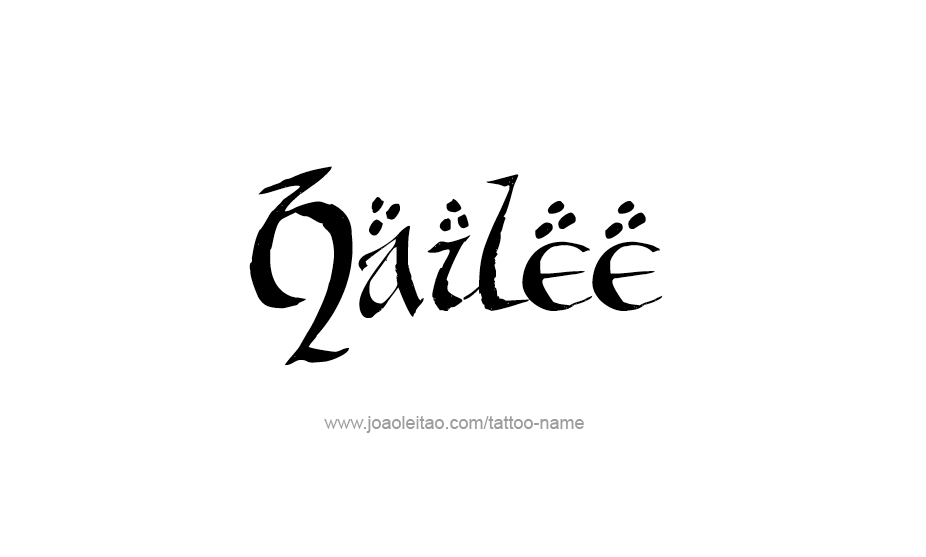 Tattoo Design Name Hailee   