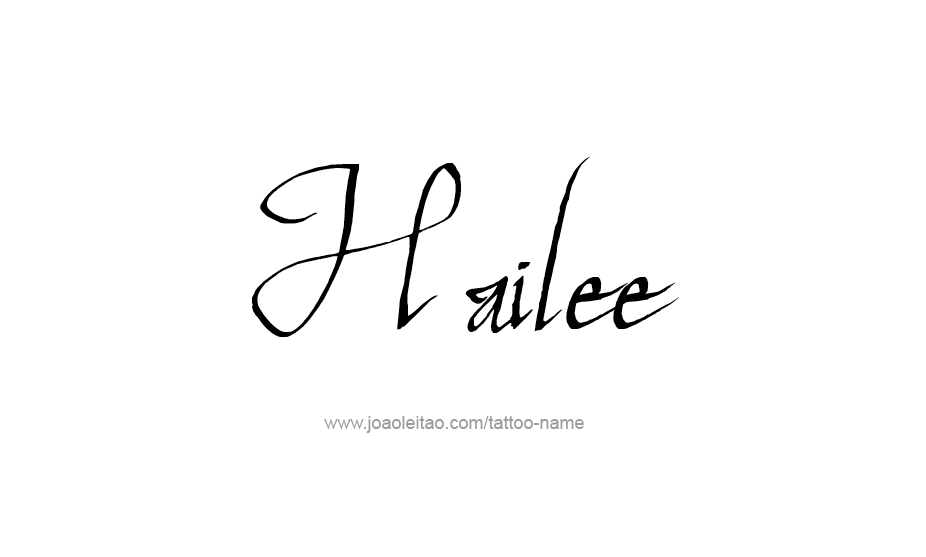 Tattoo Design Name Hailee   