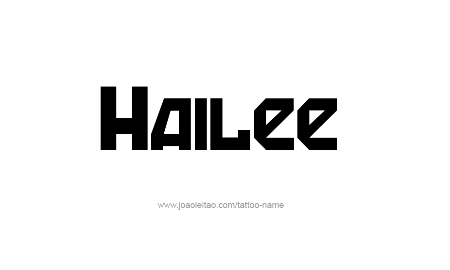 Tattoo Design Name Hailee   