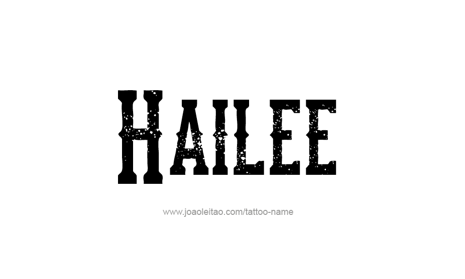 Tattoo Design Name Hailee   