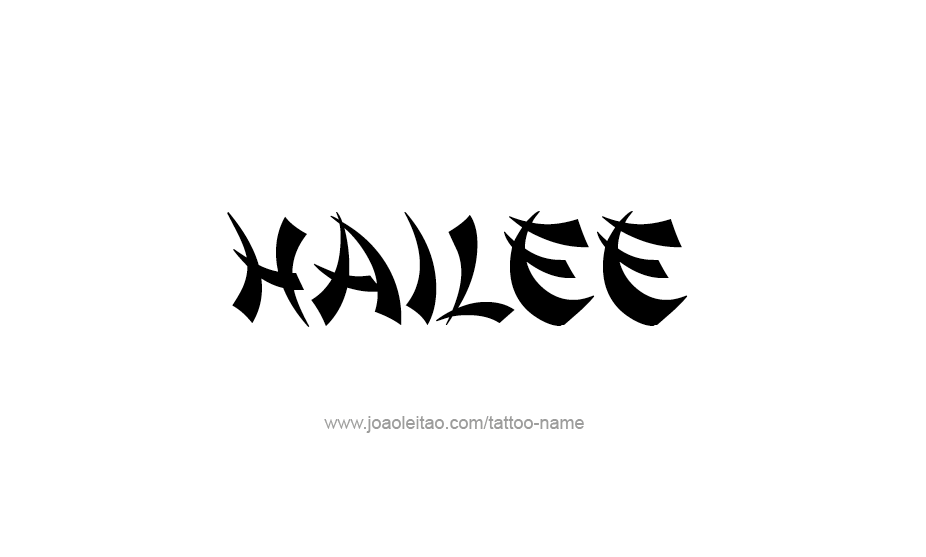 Tattoo Design Name Hailee   