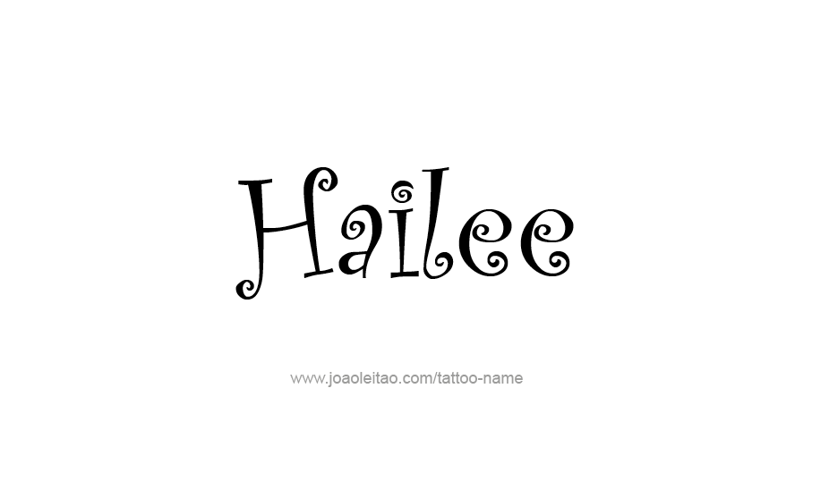 Tattoo Design Name Hailee   