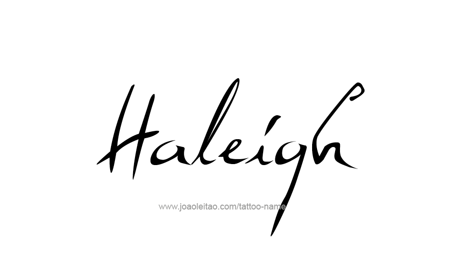 Tattoo Design Name Haleigh   