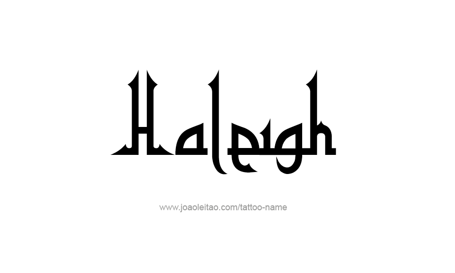 Tattoo Design Name Haleigh   