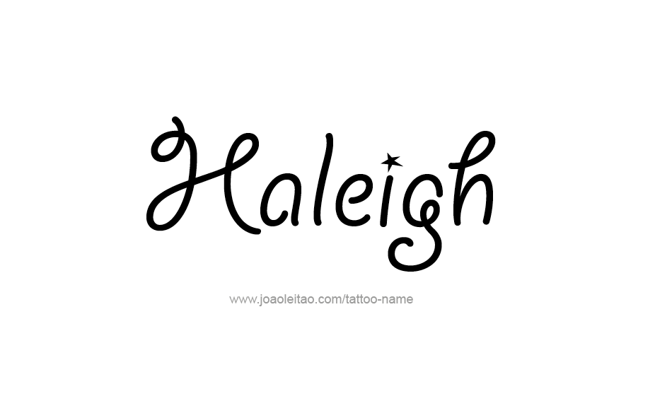 Tattoo Design Name Haleigh   