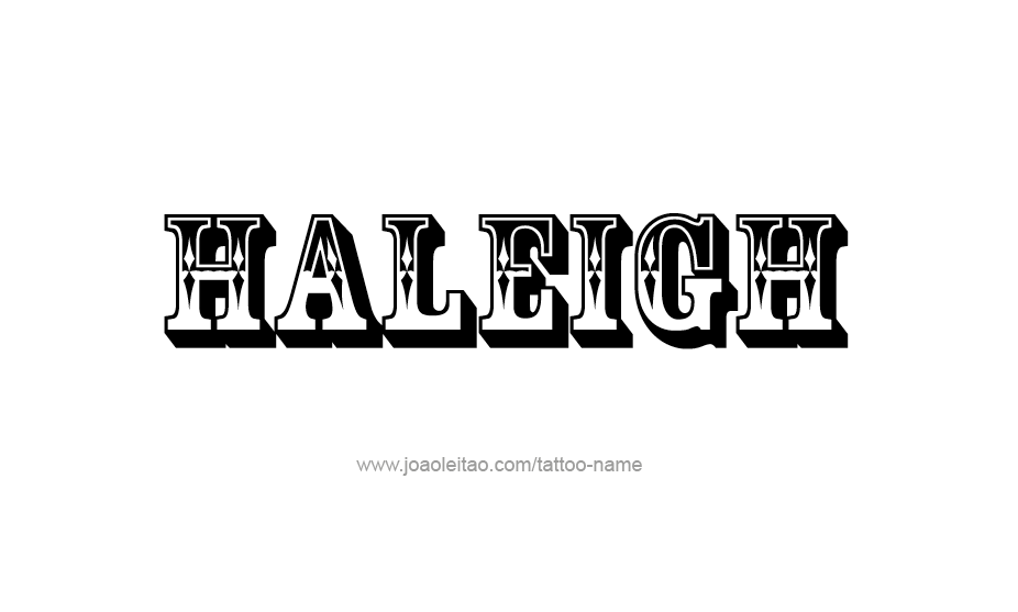 Tattoo Design Name Haleigh   