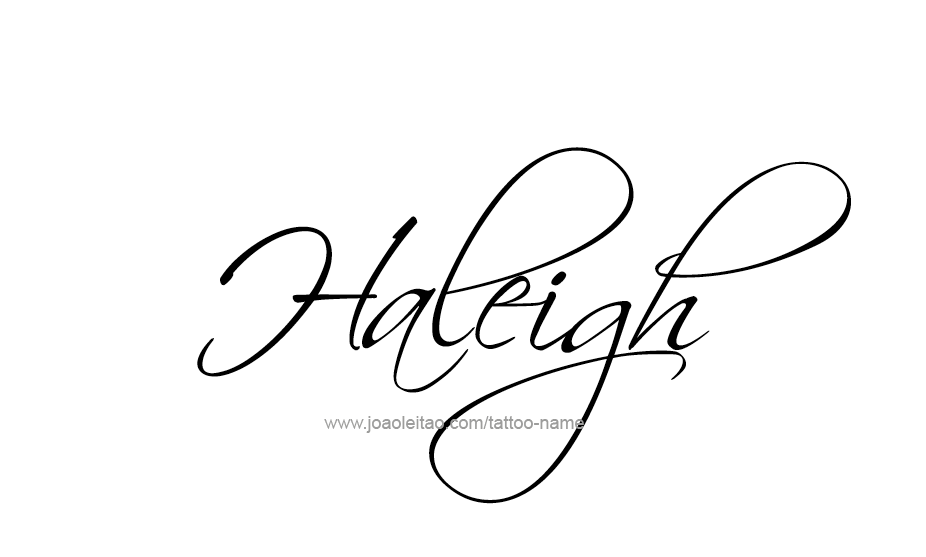 Tattoo Design Name Haleigh   