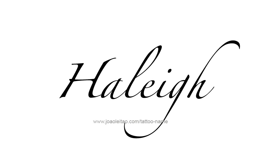 Tattoo Design Name Haleigh   