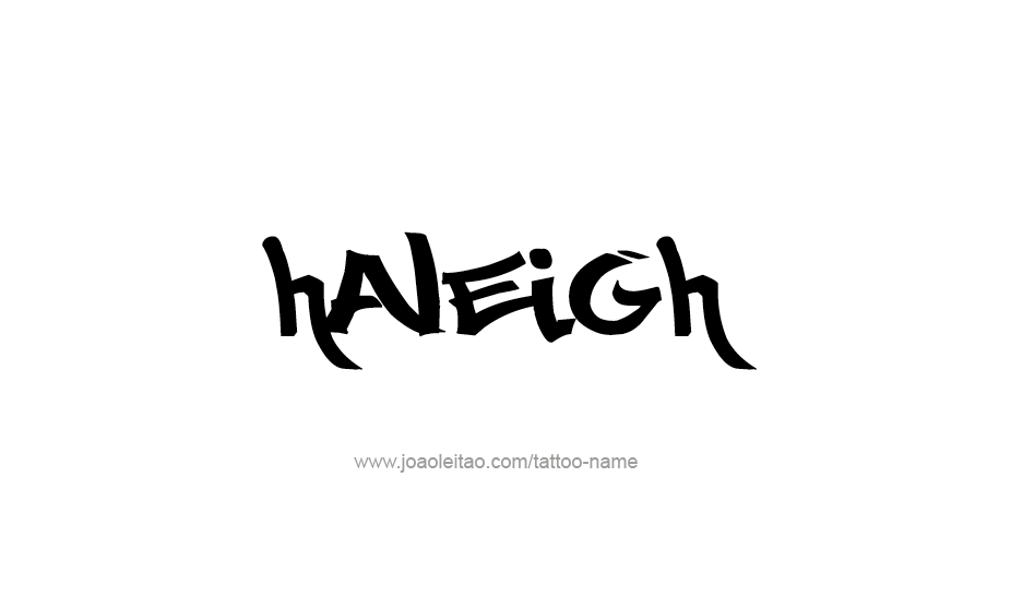 Tattoo Design Name Haleigh   