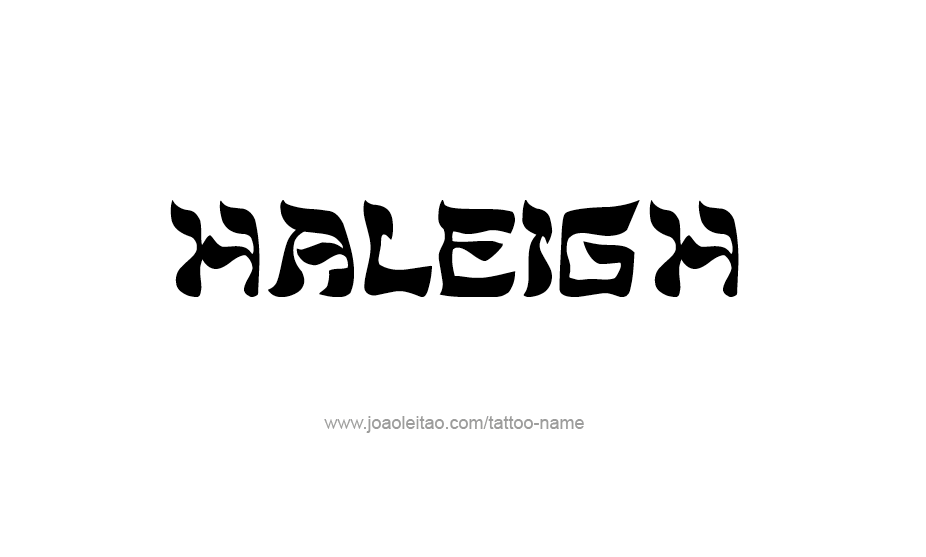 Tattoo Design Name Haleigh   