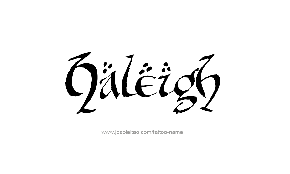 Tattoo Design Name Haleigh   