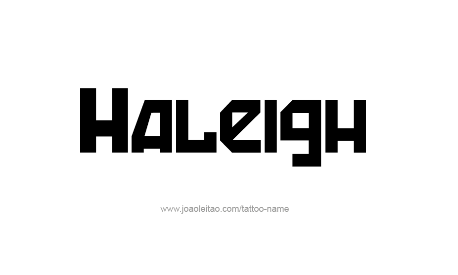 Tattoo Design Name Haleigh   