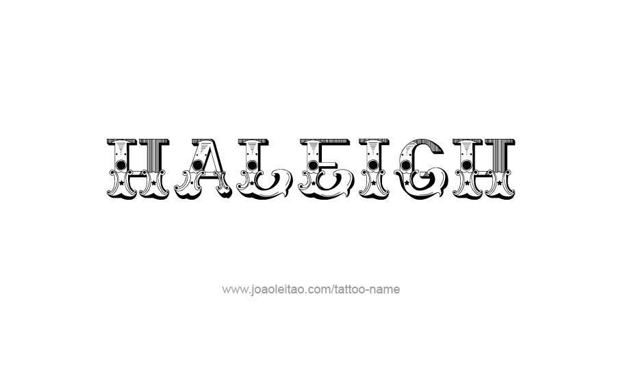 Tattoo Design Name Haleigh   