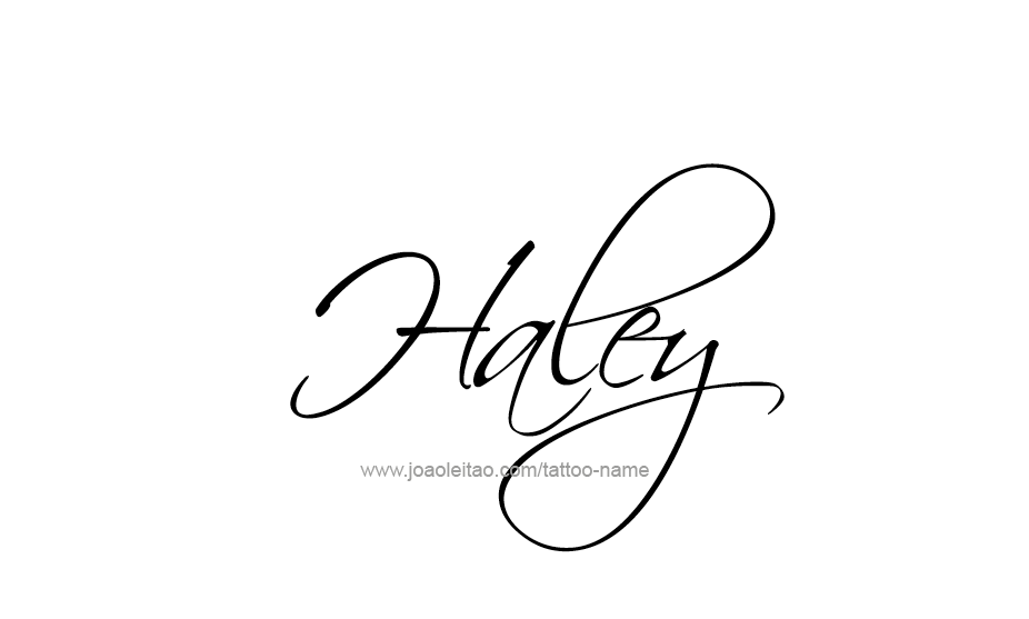 Tattoo Design Name Haley   