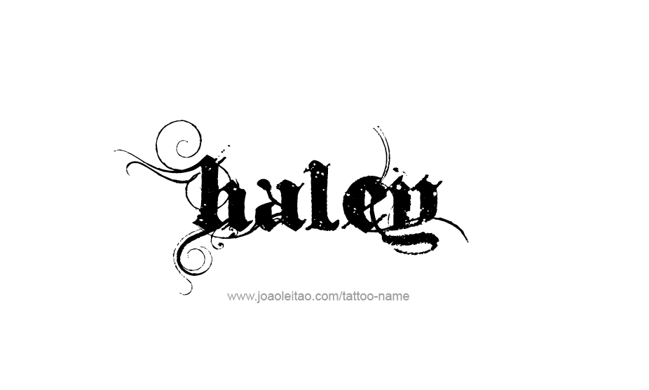 Tattoo Design Name Haley   