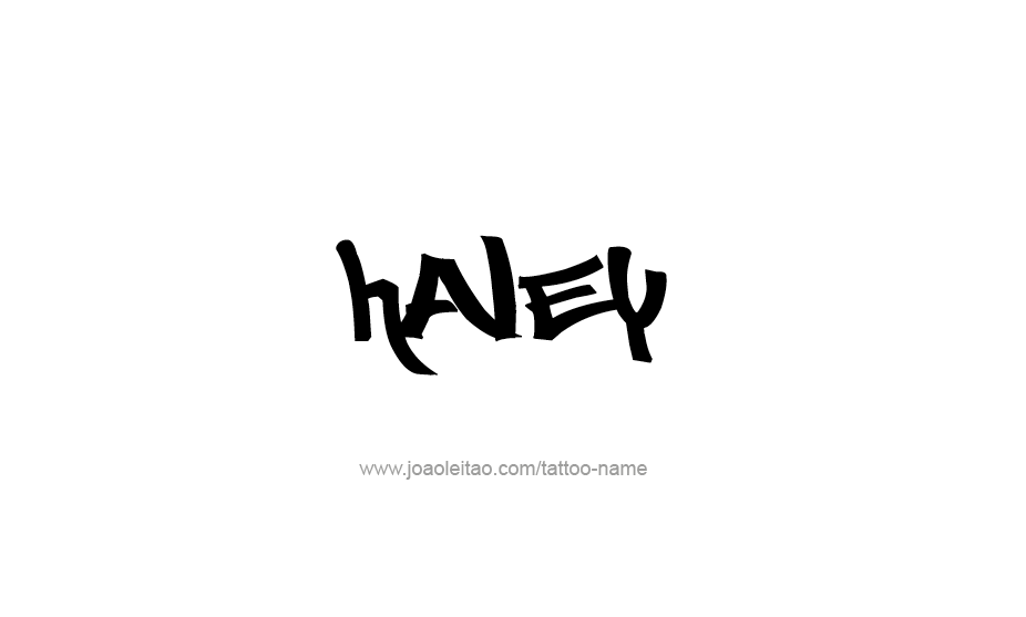 Tattoo Design Name Haley   