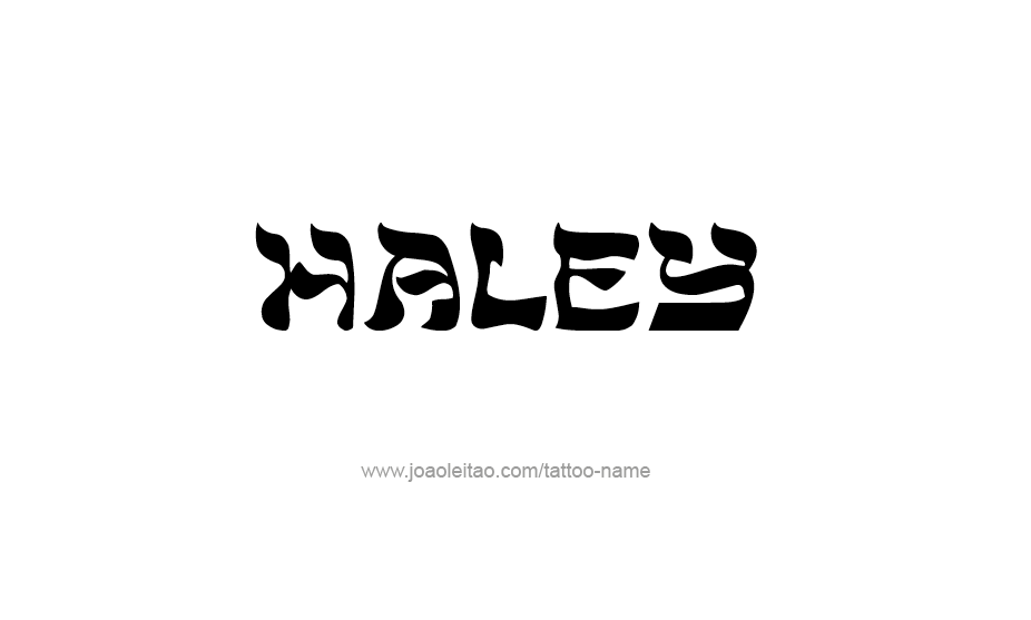 Tattoo Design Name Haley   