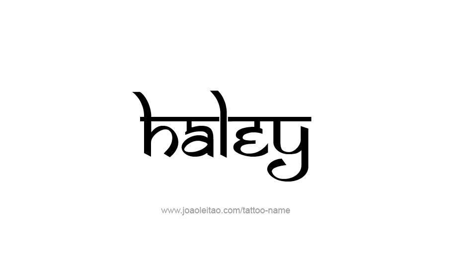 Tattoo Design Name Haley   